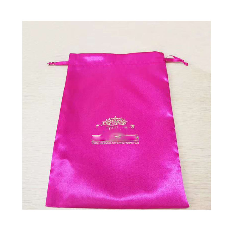 Satin bags for hair bundle and wigs virgin hair package bag custom bag YL316